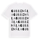 White t-shirt med Gubbemåla ordlek t-shirt
