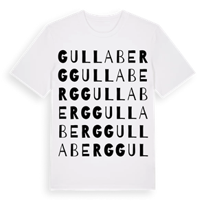 Gullaberg ordlek t-shirt – ekologisk bomull t-shirt från Pinshirt