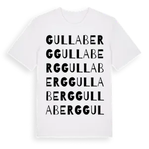 Gullaberg ordlek t-shirt – ekologisk bomull t-shirt från Pinshirt