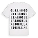 Gullabo ordlek t-shirt