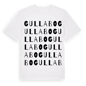 Gullabo ordlek t-shirt – ekologisk bomull t-shirt från Pinshirt
