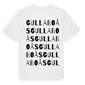 Gullaboås ordlek t-shirt – ekologisk bomull t-shirt från Pinshirt