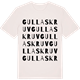 Vintage White t-shirt med Gullaskruv ordlek t-shirt