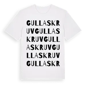 Gullaskruv ordlek t-shirt – ekologisk bomull t-shirt från Pinshirt
