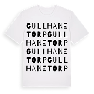 Gullhanetorp ordlek t-shirt – ekologisk bomull t-shirt från Pinshirt