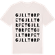 Vintage White t-shirt med Gulltorpet ordlek t-shirt
