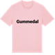 Pink Cotton t-shirt med Gummedal fetstil t-shirt