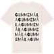 Vintage White t-shirt med Gummemåla ordlek t-shirt
