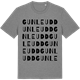 Mid Heather Gray t-shirt med Gunleudd ordlek t-shirt