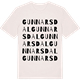 Vintage White t-shirt med Gunnarsdal ordlek t-shirt