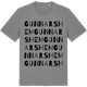 Mid Heather Gray t-shirt med Gunnarshem ordlek t-shirt