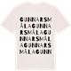 Vintage White t-shirt med Gunnarsmåla ordlek t-shirt