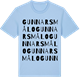 Blue Soul t-shirt med Gunnarsmålo ordlek t-shirt
