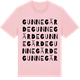 Pink Cotton t-shirt med Gunnegärde ordlek t-shirt