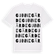 White t-shirt med Gunnegärde ordlek t-shirt