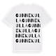 White t-shirt med Gunnekulla ordlek t-shirt