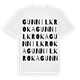 Gunnilkroka ordlek t-shirt