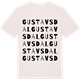 Vintage White t-shirt med Gustavsdal ordlek t-shirt
