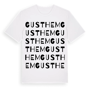 Gusthem ordlek t-shirt – ekologisk bomull t-shirt från Pinshirt