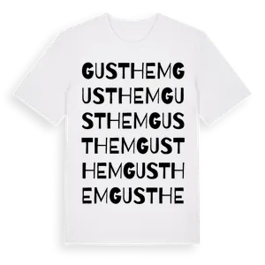 Gusthem ordlek t-shirt – ekologisk bomull t-shirt från Pinshirt