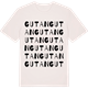 Vintage White t-shirt med Gutan ordlek t-shirt