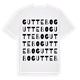 White t-shirt med Guttebo ordlek t-shirt