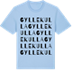 Blue Soul t-shirt med Gyllekulla ordlek t-shirt