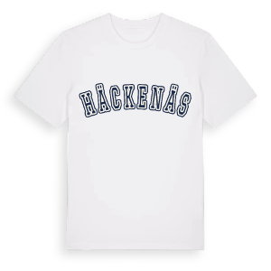 Häckenäs college t-shirt – ekologisk bomull t-shirt från Pinshirt