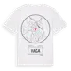 White t-shirt med Haga t-shirt