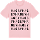 Pink Cotton t-shirt med Hagby ordlek t-shirt