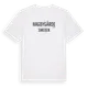 White t-shirt med Hagbygärde i Sverige t-shirt