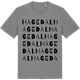 Mid Heather Gray t-shirt med Hagedal ordlek t-shirt