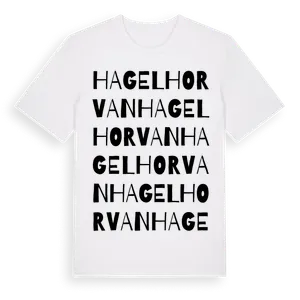 Hagelhorvan ordlek t-shirt – ekologisk bomull t-shirt från Pinshirt