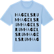 Blue Soul t-shirt med Hagelsrum ordlek t-shirt