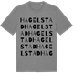 Mid Heather Gray t-shirt med Hagelstad ordlek t-shirt