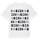 White t-shirt med Hagen ordlek t-shirt