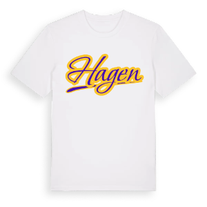 Hagen baseball t-shirt – ekologisk bomull t-shirt från Pinshirt