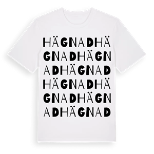 Hägnad ordlek t-shirt – ekologisk bomull t-shirt från Pinshirt