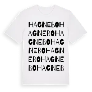 Hagnebo ordlek t-shirt – ekologisk bomull t-shirt från Pinshirt