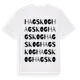 White t-shirt med Hagskog ordlek t-shirt
