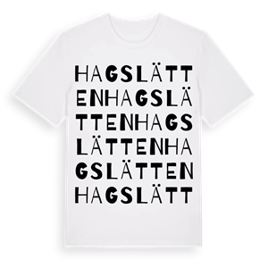 Hagslätten ordlek t-shirt – ekologisk bomull t-shirt från Pinshirt