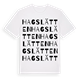 Hagslätten ordlek t-shirt