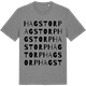 Mid Heather Gray t-shirt med Hagstorp ordlek t-shirt