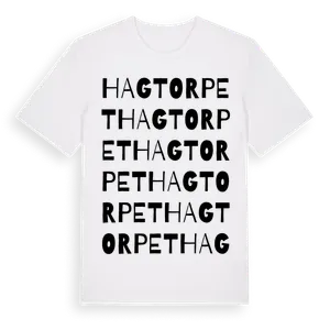 Hagtorpet ordlek t-shirt – ekologisk bomull t-shirt från Pinshirt