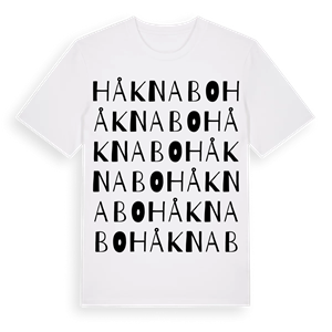 Håknabo ordlek t-shirt – ekologisk bomull t-shirt från Pinshirt