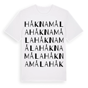 Håknamåla ordlek t-shirt – ekologisk bomull t-shirt från Pinshirt