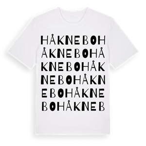 Håknebo ordlek t-shirt – ekologisk bomull t-shirt från Pinshirt