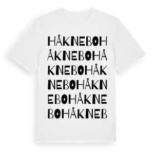 Håknebo ordlek t-shirt – ekologisk bomull t-shirt från Pinshirt