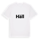 White t-shirt med Häll fetstil t-shirt