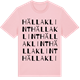Pink Cotton t-shirt med Hällaklint ordlek t-shirt